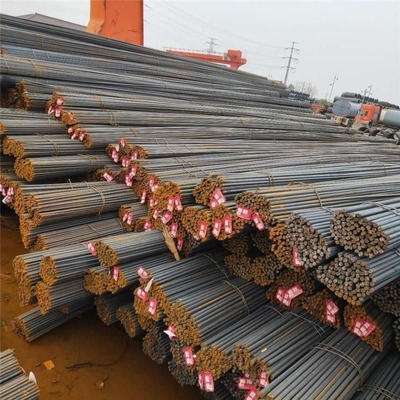 Свинцовая стальная ребра HRB400 HRB500 Grade40 Grade60 Деформированные железные стержни строительный углеродный металл