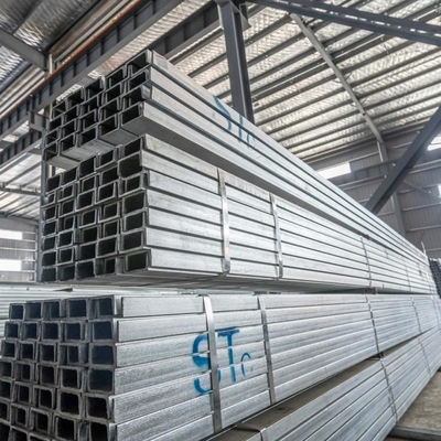 BS Standard 5-12m Длина ASTM A36 Сцинкованная сталь C канал для промышленных зданий